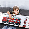 Ігровий набір іграшкова фура з розкладною трасою до 2х метрів та 8 машинок, іграшки для хлопчиків від 3 років, фото 3