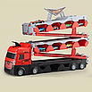 Ігровий набір іграшкова фура з розкладною трасою до 2х метрів та 8 машинок, іграшки для хлопчиків від 3 років, фото 4