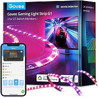 Набор адаптивной подсветки Govee H6609 Gaming Light Strip G1 27-37', RGBIC, WI-FI/Bluetooth, черный