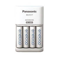 Зарядное устройство для Panasonic Advanced Charger+ Аккумулятор Eneloop NI-MH AA 2000 мАч, 4 шт.