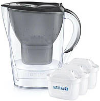 Фильтр-глаза Brita Marella + 3 картриджа 2.4 л (1.4 л очищенной воды), графит