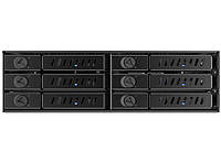 Отсек для накопителя CHIEFTEC Backplane CMR-625, 6x2.5" HDD/SSD, 1x5.25" EXT Slot, SATA, черный