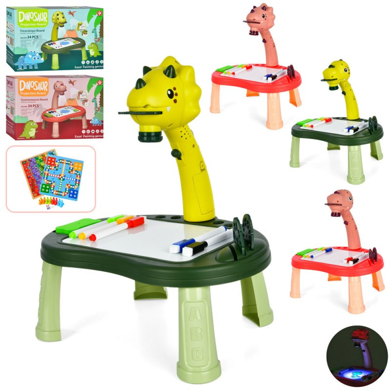 Проєктор для малювання 050-40-3-2-1, слайди, музика, світло, 2 кольори, на батарейках, фото 1