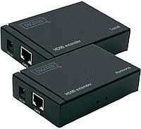 Удлинитель DIGITUS HDMI Extender over UTP 50м, черный