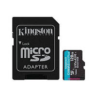 Карта памяти Kingston microSD 128GB C10 UHS-I U3 A2 R170/W90MB/s + SD
