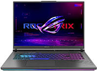 Ноутбук ASUS ROG Strix G18 G814JV-N5167 18" FHD+ IPS, Intel i7-13650HX, 16GB, F1TB, NVD4060-8, NoOS, Серый