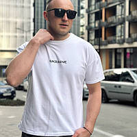 Чоловіча футболка оверсайз білого кольору з принтом Ukraine 2223