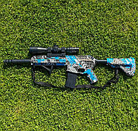 Іграшковий автомат HK416 RS99-20 стріляє кульками орбіз, Гель бластер на акумуляторі + 2000 орбізів у Подарунок