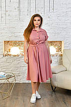 Літня красива сукня вільного крою із софту розміри батал, фото 2