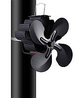 Aujelly 4 Blade Rotor Blades, Powerless Fan Fi Дровяні печі, Вентилятор печі, Fi печі, Без електрики