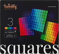 Панель Smart LED Twinkly Squares 3 RGB, Gen II, IP20, 16x16см, расширение TWQ064STW-07-BEU