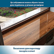 Покриття для столу, м'яке скло з фотодруком, Дерево коричневе 60 х 100 см (1,2 мм), фото 6