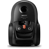 Пылесос Philips мешковый Performer Silent, 650Вт, 4л, НЕРА13, турбощетка, черный