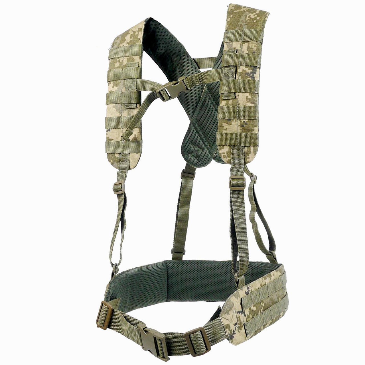 Тактичний РПС R-2 для військових/ Розвантажувальний пояс з MOLLE/ Піксельна ремінно плечова система/ Армійський РПС, фото 1