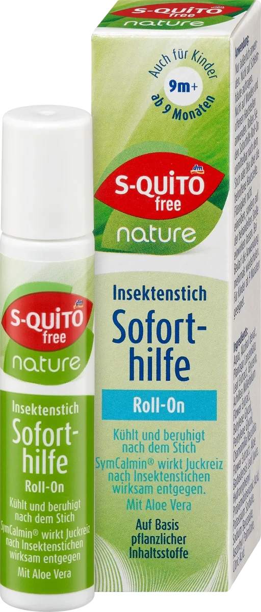 Захисний гель після укусів комах S-quito free Soforthilfe Roll-on nature, 10 мл