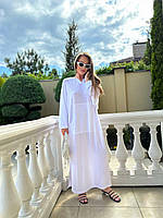 Плаття-туніка довге з капюшонож із трикотажу розмір оверсайз