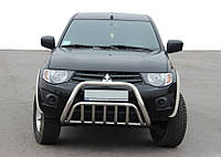 Кенгурятник WT002 (нерж) для Mitsubishi L200 2006-2015 гг