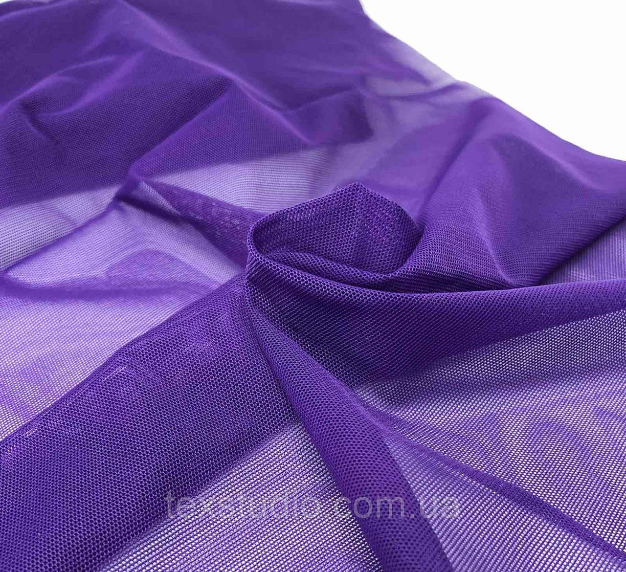 ЗАЛИШОК 0,23х0,40 м. Сітка фіолетова еластична м'яка., фото 1