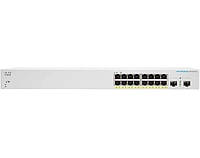 Коммутатор Cisco CBS220 Smart 16-port GE, PoE, 2x1G SFP