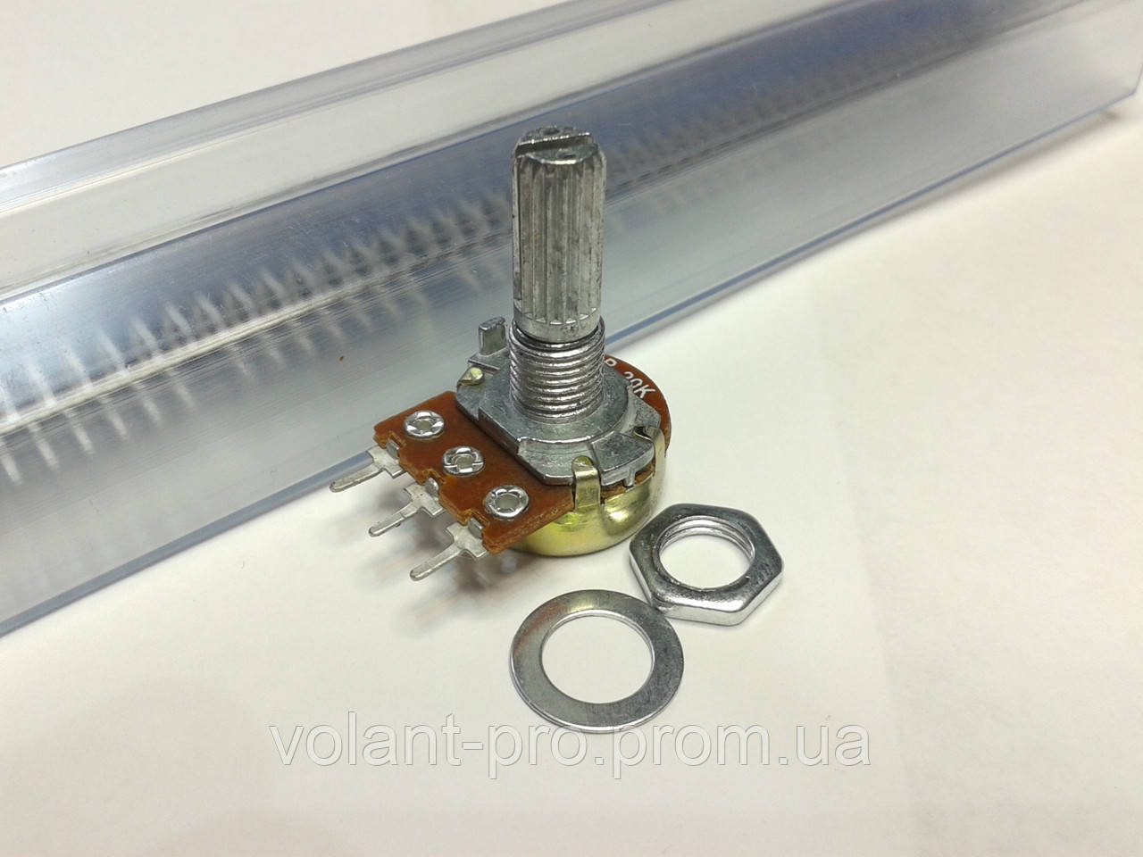 Резистор переменный WH148 20 кОм, 3 pin, моно, 15 мм. - фото 2 - id-p410773144