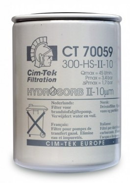 Фільтр Сім-Тек CT70059 300 HS-10 для тонкого очищення дизельного пального, з водовідділенням, 10 мкм, фото 1