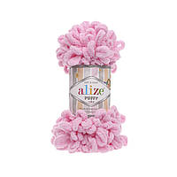 Пряжа Alize puffy - 185 рожевий  (Пуффі Алізе) велика петелька