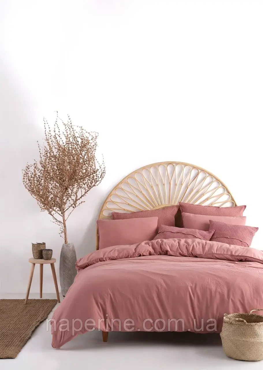 Постільна білизна євро варена бавовна Limasso Raspberry Luxe