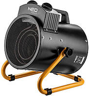 Тепловая пушка электрическая Neo Tools, 3кВт, 80м кв., 354м куб./ч, нагрев. элемент нерж. сталь, IPX4,