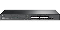 Коммутатор TP-LINK TL-SG2218P 16x1GE (1xPoE), 2xSFP, 150Вт, WebSmart