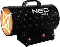 Тепловая пушка газовая Neo Tools, 30кВт, 300м кв., 1000м куб./ч, черный