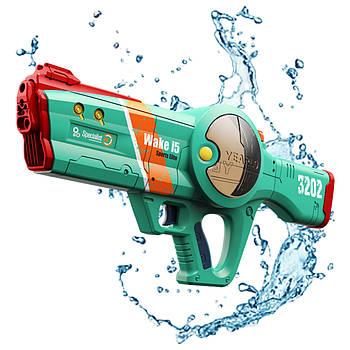 Водяний бластер довжиною 55 см для дітей на акумуляторі Bambi 3202A Автоматичний водяний автомат