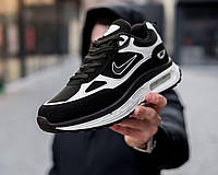 Кроссовки Nike Air Max Black Black White Чоловічі кросівки Nike Air Zoom Black White Кроссовки мужские черные