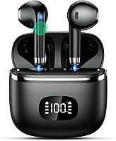 Беспроводные наушники Bluetooth-наушники 5.3 Bass 40H Playtime Earbuds со светодиодным дисплеем с микрофоном