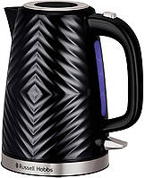 Электрочайник Russell Hobbs Groove Black, 1.7л, пластиковый, Strix, черный