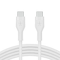 Belkin Кабель USB-С - USB-C силиконовый, с клипсой, 2м, белый Hutko Хватай Это