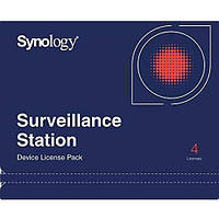 Экземпляр программного обеспечения Synology Camera License Pack 4 камеры (на бумажном носителе)