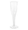 Келих-фужер одноразовий для шампанського 160 мл, Ǿ=56 мм, h=250 мм. "Флейта" (на високій ніжці) скляноподібний, фото 2