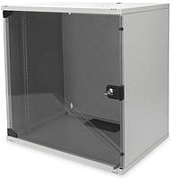 Шкаф DIGITUS 19", 12U, 540x400 мм, SOHO, стеклянная дверь, 60кг максимально, серый