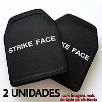 Легкие бронепластины из керамики Strike Face: Сертифицированные, Пара 2 шт, 6 класс ДСТУ, для бронеплиты
