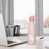 Термос питний із неіржавкої сталі 0.4 л для кави та чаю Maestro MR-1645-C Термо чашка металева, фото 3