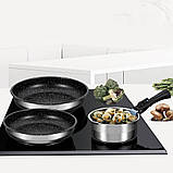 Сковорода з титановим напиленням Quan Tanium 26 см Maestro MR-1207-26 Сковорода з литого алюмінію з кришкою, фото 5