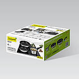 Сковорода з титановим напиленням Quan Tanium 26 см Maestro MR-1207-26 Сковорода з литого алюмінію з кришкою, фото 7