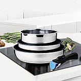 Сковорода з титановим напиленням Quan Tanium 26 см Maestro MR-1207-26 Сковорода з литого алюмінію з кришкою, фото 8