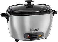 Рисоварка Russell Hobbs MaxiCook, 1000Вт, чаша-5л, кнопочное управление, нерж. сталь, черный-металл