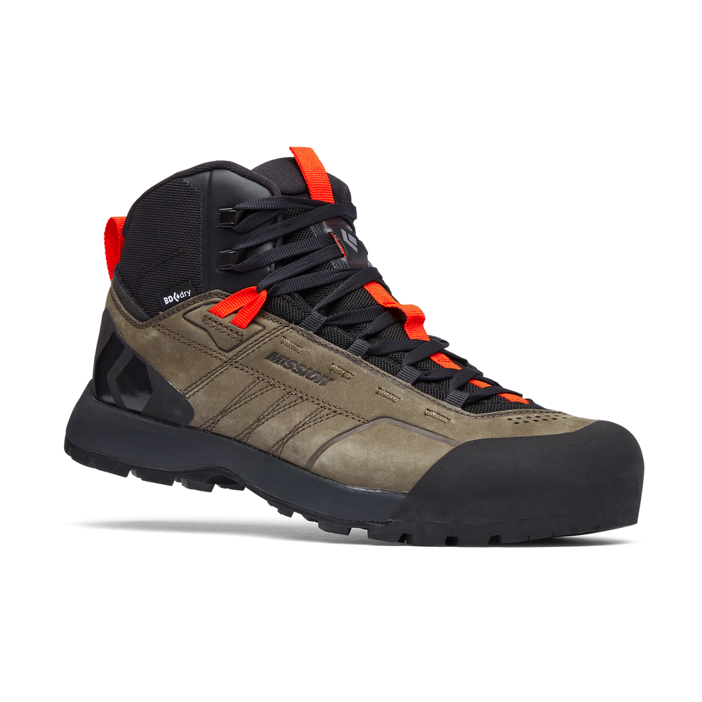 Напівчеревики чоловічі Black Diamond M Mission LTHR MD WP, Walnuts/Octane, 8,5 (BD 58002693730851)