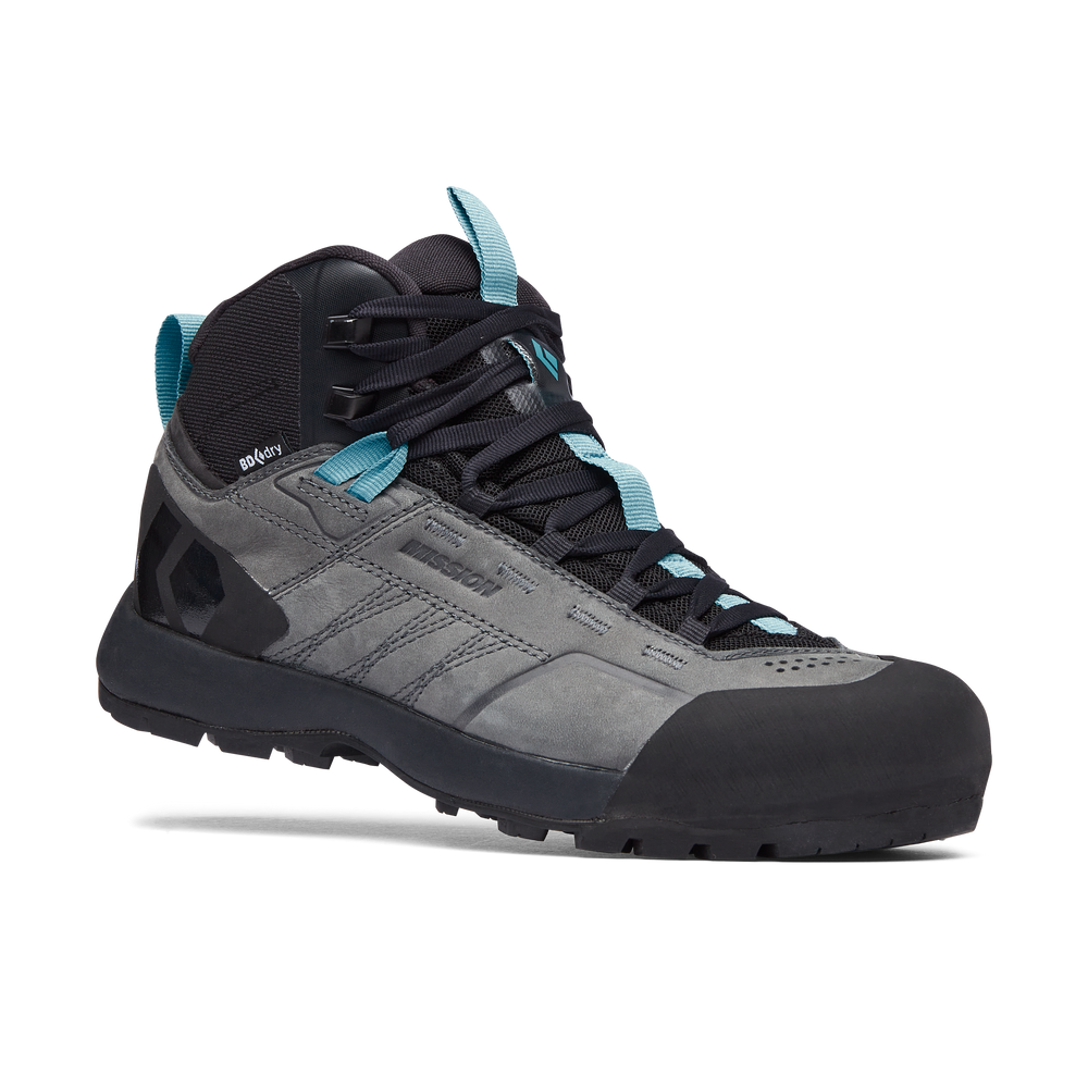 Напівчеревики жіночі Black Diamond W Mission LTHR MD WP, Steel Grey/Costal Blue, 8 (BD 58002793750801)