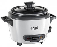 Рисоварка Russell Hobbs, 200Вт, чаша-0,7л, механическое управление, съемная крышка, нерж. сталь, черно-белая