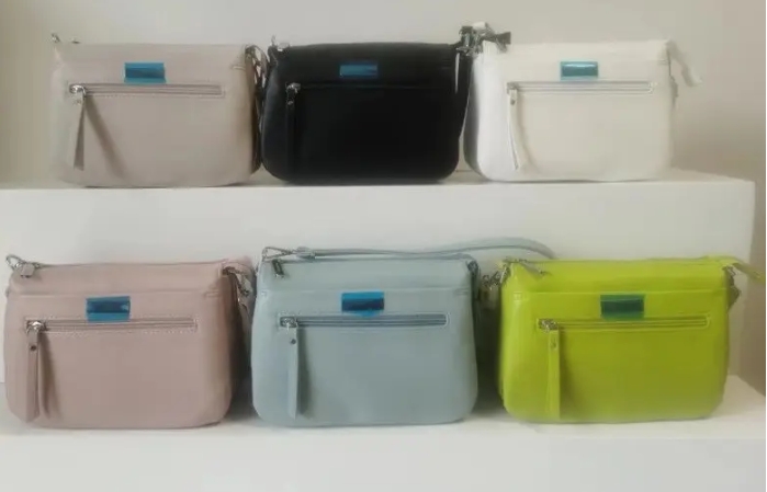 Сумочка жіноча крос-боді прямокутна 24,5*18 см на блискавці з довгим ремінцем у різних кольорах Liza, фото 1