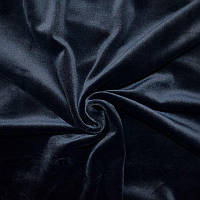 Плюшевий велюр темно-синій