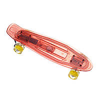 Пенниборд-скейт 850, Светящаяся дека, колёса PU СВЕТЯЩИЕСЯ ds